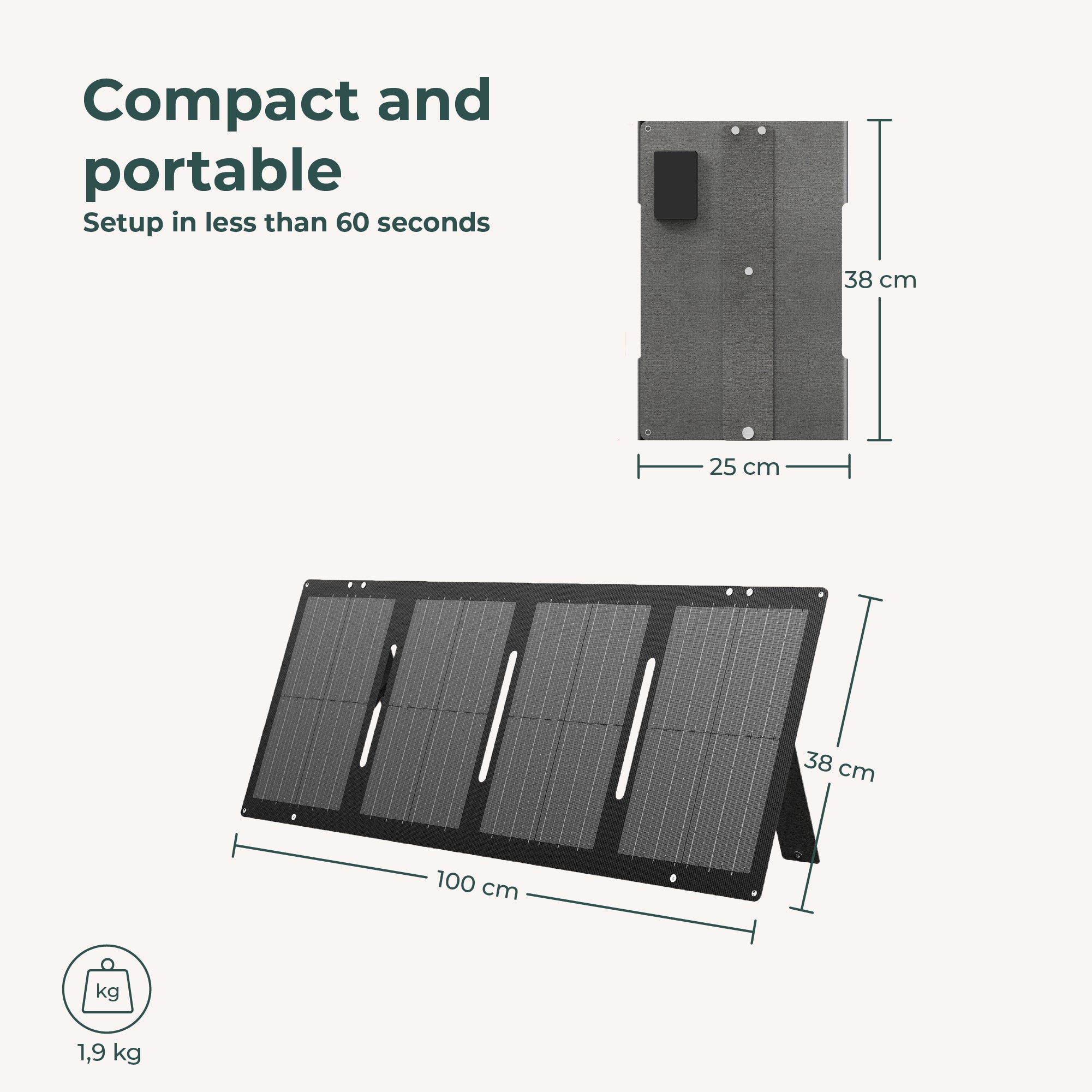 The Solar Panel 60W - Outinspire